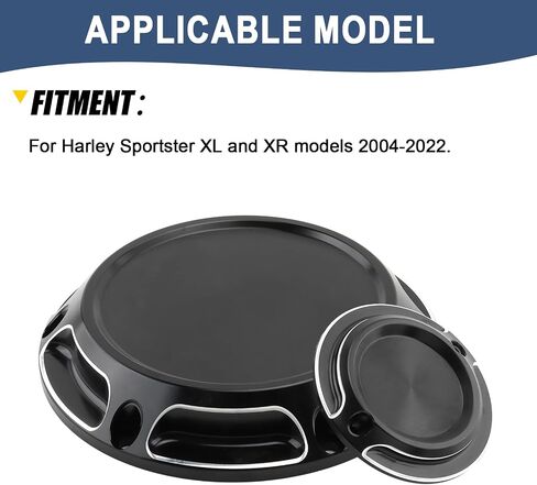 تغطية توقيت Derby Timing Cover Cut Cut Aluminium Fit for Harley 2004-2022 Sportster Iron 883 1200 XL XR in Saudi Arabia