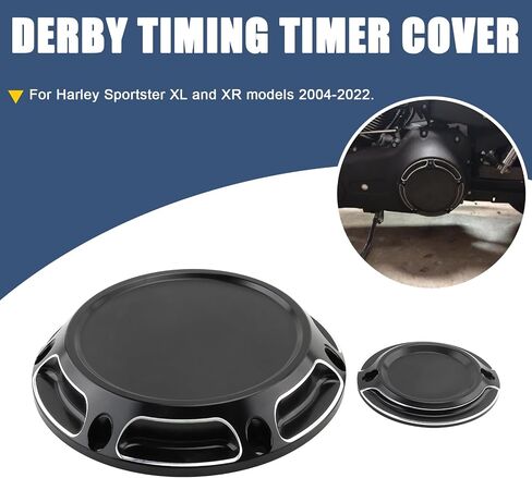 تغطية توقيت Derby Timing Cover Cut Cut Aluminium Fit for Harley 2004-2022 Sportster Iron 883 1200 XL XR in Saudi Arabia
