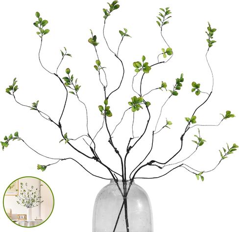 2 Bunches Artificial Lemons Branches, 16 Heads Fake Lemon Branches with Lemons for Vase, Realistic Fake Lemon Decoration for Farmhouse Style Party Table Centerpiece and Home Decor in Saudi Arabia