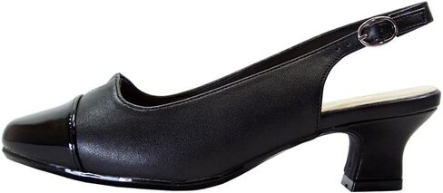 Peerage Luciana Women's Wide Width Leather Slingback Pumps in Saudi Arabia