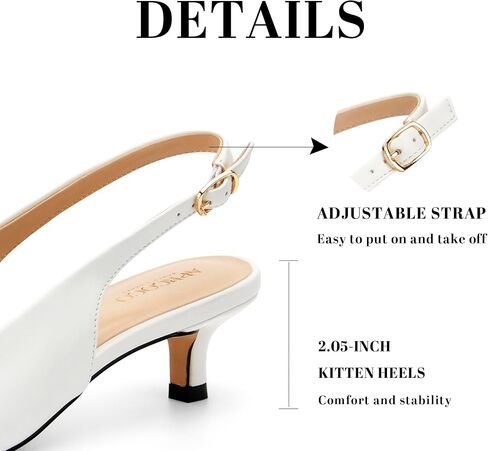 كعب هريرة للسيدات Slingback مدببة المغلقة حزام كاحل أنيقة النساء مضخات لتواعد الزفاف in Kuwait