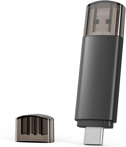 256GB USB C Flash Drive Dual USB 3.0 Flash Drive Type C + USB A Portable Type-C Flash Drive with Keychain Hole 2-in-1 USB-C Thumb Drive for Smartphone Tablet Computer Mac iPhone 15 Black in Kuwait