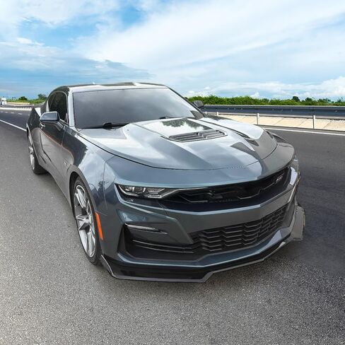 FREEMOTOR802 Front Bumper Lip Splitter, Fits 2016-2024 Chevrolet Camaro (Except ZL1), 1LE Style Gloss Black ABS 3PCS Air Dam Chin Spoiler Underbody Front Lip Spoiler Lower Guard Protector in Saudi Arabia