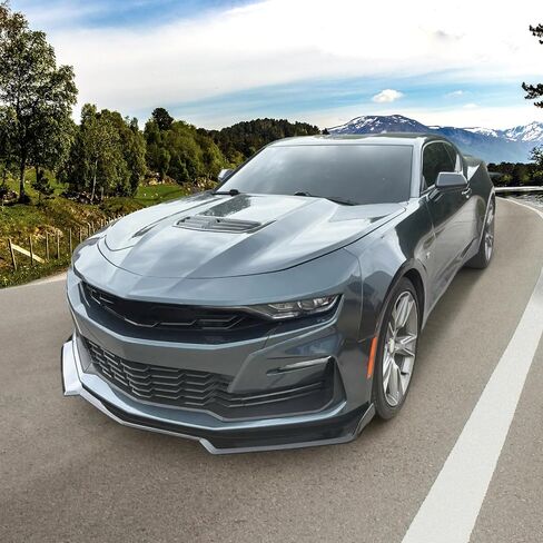 FREEMOTOR802 Front Bumper Lip Splitter, Fits 2016-2024 Chevrolet Camaro (Except ZL1), 1LE Style Gloss Black ABS 3PCS Air Dam Chin Spoiler Underbody Front Lip Spoiler Lower Guard Protector in Saudi Arabia
