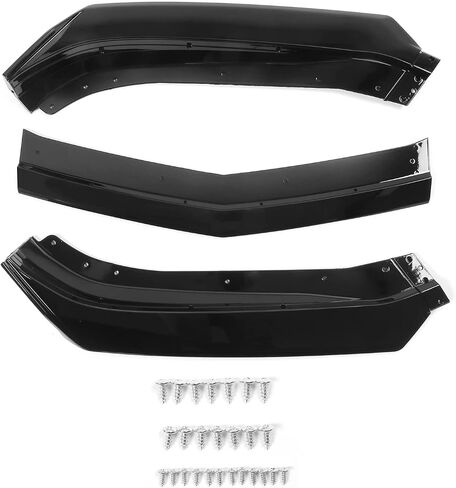 FREEMOTOR802 Front Bumper Lip Splitter, Fits 2016-2024 Chevrolet Camaro (Except ZL1), 1LE Style Gloss Black ABS 3PCS Air Dam Chin Spoiler Underbody Front Lip Spoiler Lower Guard Protector in Saudi Arabia