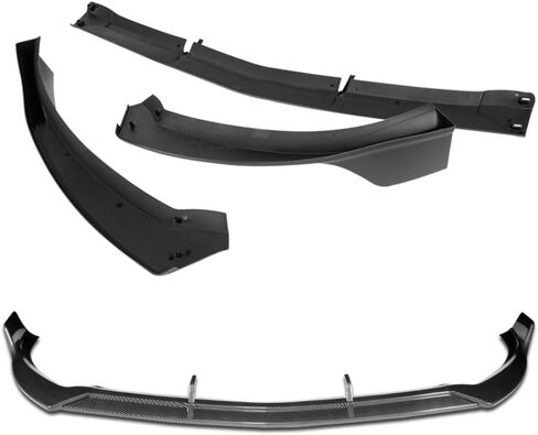 Q1-TECH, Front Bumper Lip fit for Compatible with Mercedes-Benz A-Class A200 A220 A250 A35 AMG Line Bumper 2019-2023, Front Lip Spoiler Body Splitter, ABS (Matt Black) in Saudi Arabia