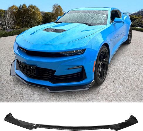 FREEMOTOR802 Front Bumper Lip Splitter, Fits 2016-2024 Chevrolet Camaro (Except ZL1), 1LE Style Gloss Black ABS 3PCS Air Dam Chin Spoiler Underbody Front Lip Spoiler Lower Guard Protector in Saudi Arabia