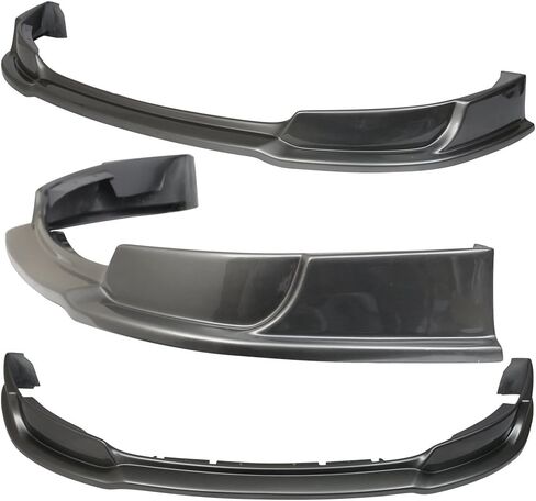 شفة مصد أمامية مقدمة مسبقًا متوافقة مع 2013-2014 Ford Mustang V6 & GT ، PU Painted Gray Gray Metallic (Color Code # UJ) Spoiliter Front Lip Spoiliter بواسطة Ikon Motorsports in Kuwait