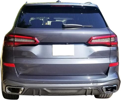 Ikon Motorsports ، موزع الشفاه الخلفي الوفير متوافق مع 2019-2025 BMW G05 M Sport ، واقي نشر الشفاه الخلفي للسيارة PP PP MP Black ، 2020 in Kuwait