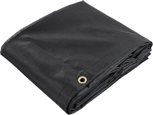 HOMBYS Black 7x16 ft Dump Trailer Truck Mesh Tarp with Grommets,Heavy Duty Mesh Tarp, Opening Shade Trailer Tarp for Truck Bed Cover in Saudi Arabia