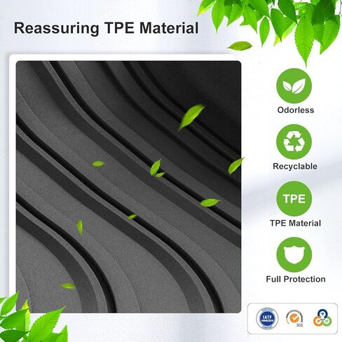 Smabee Backrest Pasts & Cargo Liner لتويوتا سيكويا 2023 2024 2025 ، TPE All Weather Backrest Liner in Saudi Arabia