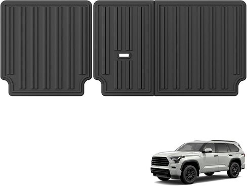 Smabee Backrest Pasts & Cargo Liner لتويوتا سيكويا 2023 2024 2025 ، TPE All Weather Backrest Liner in Saudi Arabia