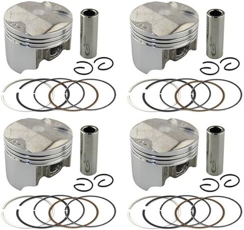 4pcs/ set std/ +25/ ++50 حجم التجويف 55 ملم/ 55.25 مم/ 55.5 مم مكبس ومجموعة حلقة لـ VFR400 VFR 21 24 30 NC30 RVF35 NC35 (STD) in Kuwait