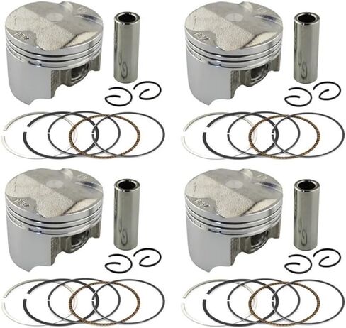 4pcs/ set std/ +25/ ++50 حجم التجويف 55 ملم/ 55.25 مم/ 55.5 مم مكبس ومجموعة حلقة لـ VFR400 VFR 21 24 30 NC30 RVF35 NC35 (STD) in Kuwait