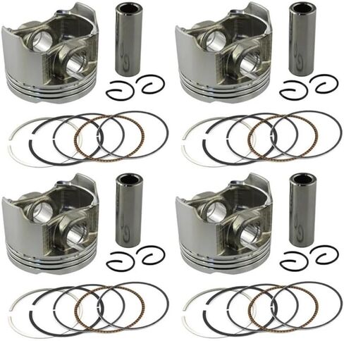 4pcs/ set std/ +25/ ++50 حجم التجويف 55 ملم/ 55.25 مم/ 55.5 مم مكبس ومجموعة حلقة لـ VFR400 VFR 21 24 30 NC30 RVF35 NC35 (STD) in Kuwait