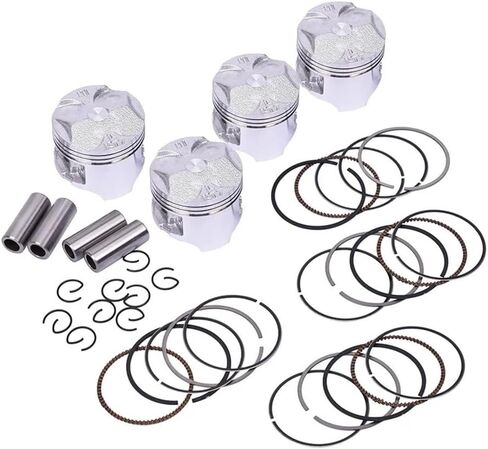 مكبس محرك الدراجات النارية و Rings Kit Fit لـ CBR250 MC14 MC17 1986 87 (4 مجموعات 48.5 مم) in Saudi Arabia