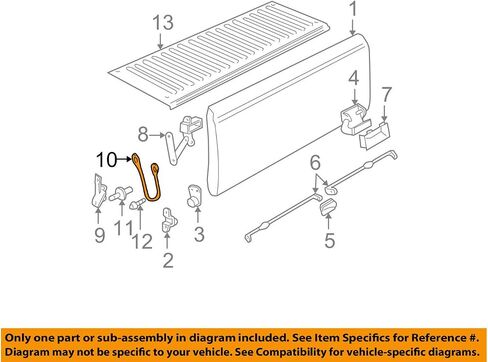 General Motors 19244993, Tailgate Support Cable in Saudi Arabia