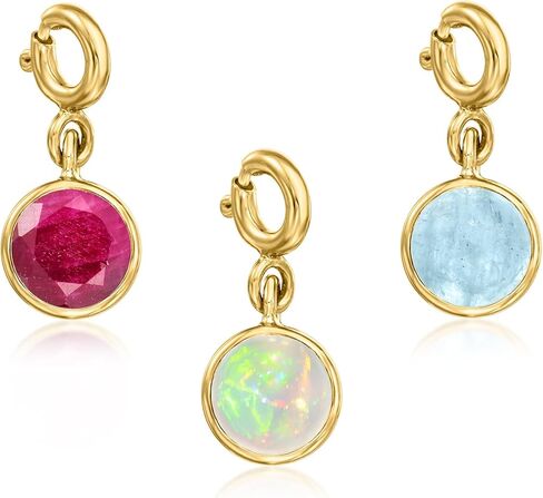 Ross -Simons October/Opal - Round Birthstone Charm بالذهب 18kt على الجنيه الاسترليني in Saudi Arabia
