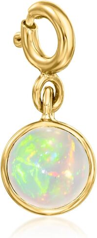Ross -Simons October/Opal - Round Birthstone Charm بالذهب 18kt على الجنيه الاسترليني in Saudi Arabia