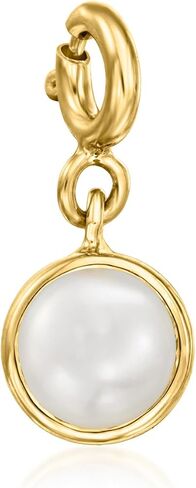 Ross -Simons October/Opal - Round Birthstone Charm بالذهب 18kt على الجنيه الاسترليني in Saudi Arabia