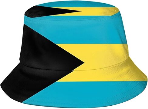 Bahamas Flag Bucket Hat Packable Bahamian Sun Hats Outdoor Fisherman Caps for Men and Women in Kuwait