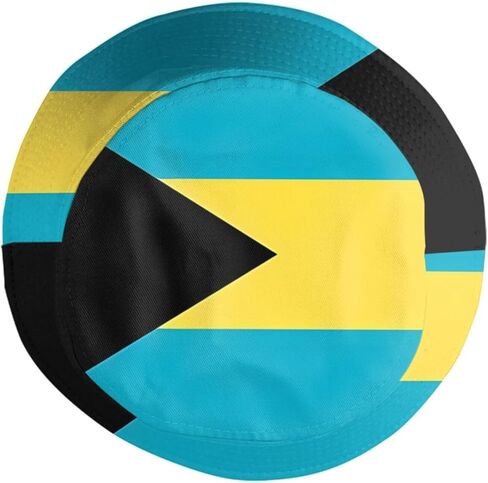 Bahamas Flag Bucket Hat Packable Bahamian Sun Hats Outdoor Fisherman Caps for Men and Women in Kuwait