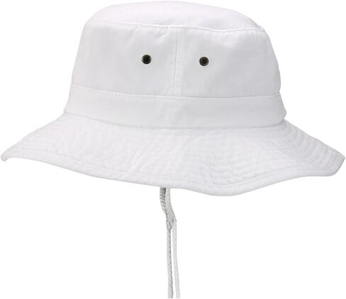 Trendy Apparel Shop XXL Oversize Large Brim 100% Cotton Outdoor Boonie Hat - White - 2XL in Saudi Arabia