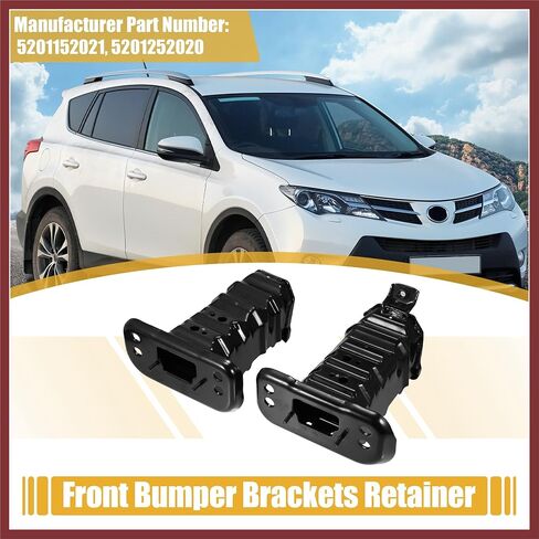 1 Pair Front Left and Right Side Bumper Bracket for Scion XD Base 2008-2014 for Toyota Yaris Base 2007-2012 5201152021 5201252020 Replace Parts in Saudi Arabia