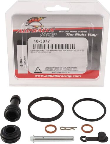 All Balls Racing 18-3077 Caliper Rebuild Kit Front Compatible with/Replacement For Kawasaki KL 650 A (KLR) 1987-2007, KX 125 1987-1988, KX 250 1987-1988, KX 500 1987-1988 in Saudi Arabia