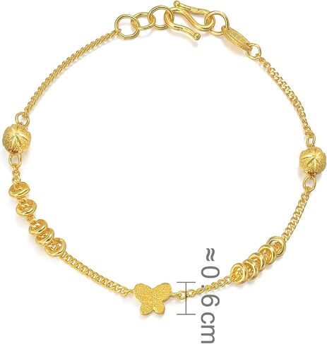 CHOW SANG SANG 999.9 24K Gold Price-by-Weight 5.24g Gold Bracelet 50737B in Saudi Arabia