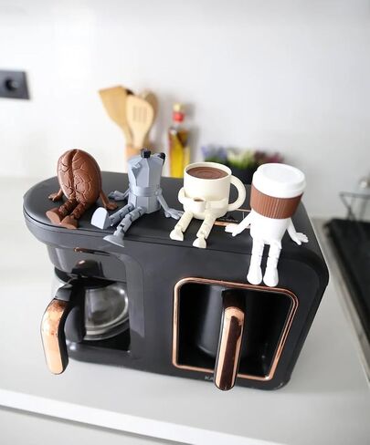 Funny Coffee Figurines Set – Bar Decor – Cute Accessories for Kitchen or Office – Barista Gift in Saudi Arabia