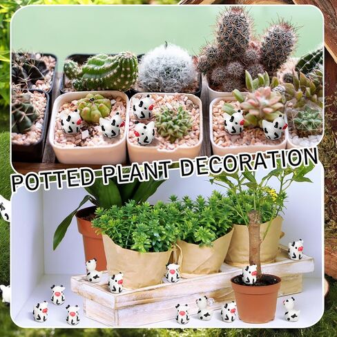 100 Pcs Cow Mini Resin Ducks Tiny Cow Animals Figures for Miniature Landscape Garden Small Cow Ducks Theme Birthday Party Favors Swimming Pool Party Decorations(Horned Cow) in Saudi Arabia