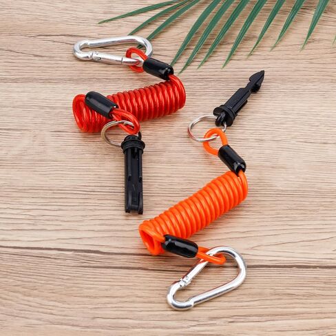 2PCS Trailer Brake Away Cables ، 4ft Rebound Rebound Spring Clied Clipaway Cables with Alating Safety Emastry Emergency Breakaway Dowing Ware for RV Trailer Camper (Red ، Green) in Saudi Arabia