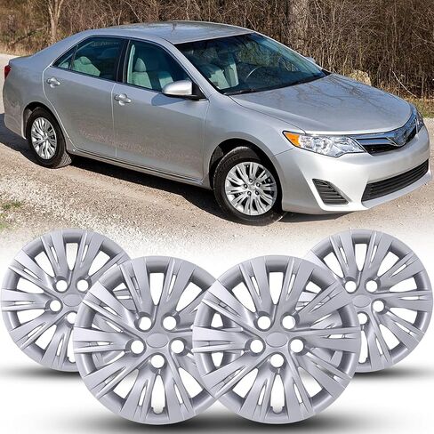 Winjet 16 Inch Hubcaps/Wheel Covers لعام 2012 2013 2014 أغطية إطارات Toyota Camry Wheel ، أغطية حافة العجلات لـ Toyota Hybrid 2012 2013 [فقط Fit Fit Iron Hub - Steel Wheel] (4 حزم ، ورنيش) in Saudi Arabia