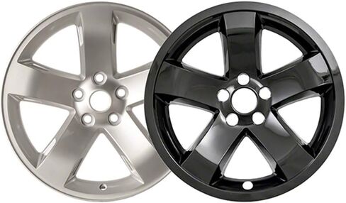 Set of 4 Gloss Black 5 Spoke 18" Wheel Skins for Dodge Challenger 2009-2014 in Saudi Arabia