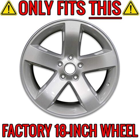 Set of 4 Gloss Black 5 Spoke 18" Wheel Skins for Dodge Challenger 2009-2014 in Saudi Arabia