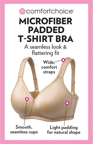 Comfort Comfort Choice Women's Plus Size Microfiber Wireless T-Shirt in Kuwait