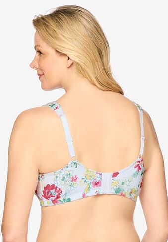 Comfort Choice Women's Plus Size Microfiber Wireless Lightly Padded T-Shirt in Kuwait