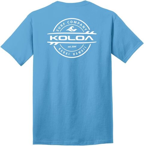 Joe's USA Koloa Men's Thruster Surfboard Logo Heavy Cotton Tees, Regular, Big & Tall in Saudi Arabia