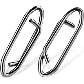 Power Fishing Clip - Topwater Speed Clips 50Pcs Stainless Steel Quick Change Connector,Link Split Rings Snaps for Lures Saltwater Size S# M# L# in Kuwait