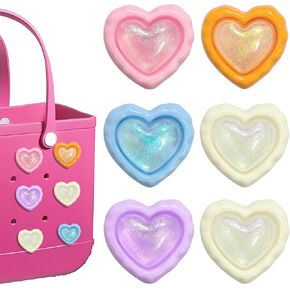 Hikkcos 8pcs Heart Charms in Saudi Arabia