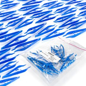 EISCO 5" Disposable Plastic Forceps/Tweezers, Contoured and Corrugated Handle, Pack of 1 in Saudi Arabia