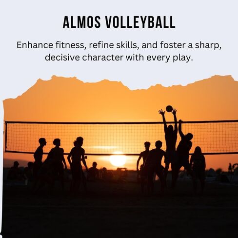 Almos Training Volleyball | Blue | Indoor Outdoor Volleyballs Sports Training Game Play Ball for Professionals| Adult | Official size in Saudi Arabia