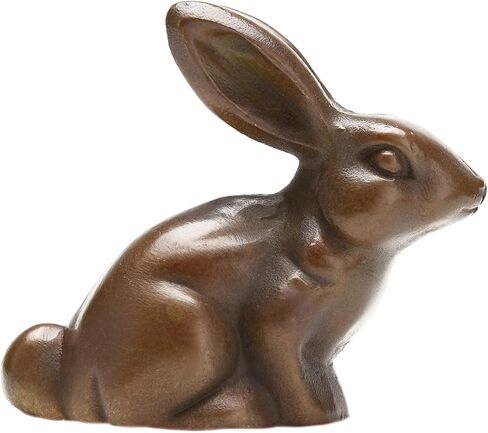 BRASSTAR Cast Iron Rabbit Statue 3.1"Garden Home Office Desk Decor Paperweight Collection Animal Figurine TQZDPT44 in Saudi Arabia