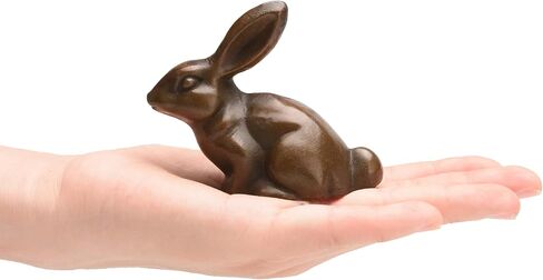 BRASSTAR Cast Iron Rabbit Statue 3.1"Garden Home Office Desk Decor Paperweight Collection Animal Figurine TQZDPT44 in Saudi Arabia