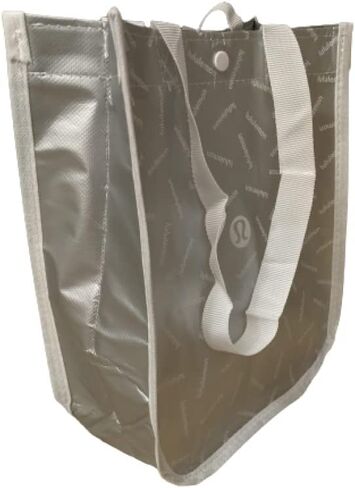 Lululemon Small Reusable Tote Carryall Gym Bag (White/Silver) in Saudi Arabia