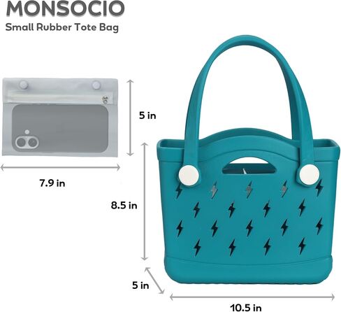 Rubber Beach Tote Bag, Waterproof Modern Design Double Handle, Small Travel Pool Swim EVA Bags in Saudi Arabia