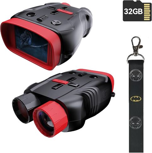 Kids Toys Night Vision Goggles for Kids Ages 5 and Up Gifts for Kids 32GB Card, 5X Zoom Kids Camera Night Vision Binoculars for Kids in Kuwait