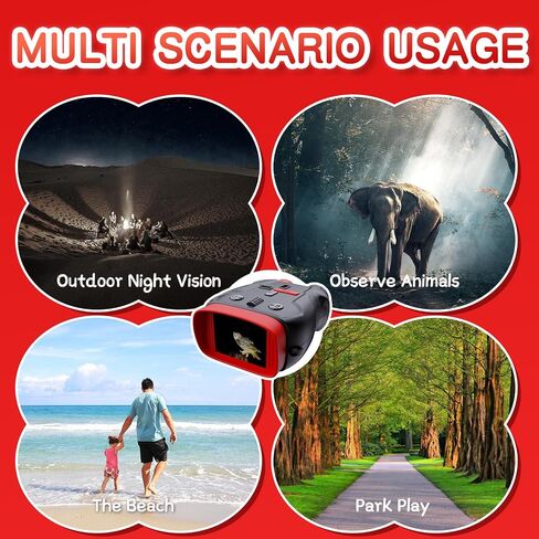 Kids Toys Night Vision Goggles for Kids Ages 5 and Up Gifts for Kids 32GB Card, 5X Zoom Kids Camera Night Vision Binoculars for Kids in Kuwait