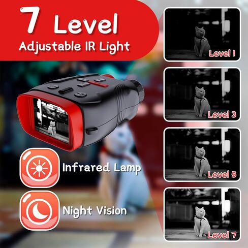 Kids Toys Night Vision Goggles for Kids Ages 5 and Up Gifts for Kids 32GB Card, 5X Zoom Kids Camera Night Vision Binoculars for Kids in Kuwait